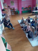 Spotkanie Motylków z Panią Jasią na temat zdrowego żywienia